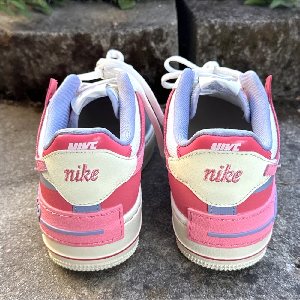 NEW Nike Air Force 1 Shadow Sail Sea Coral Chalk Pink Women’s 7.5 DV7449-101 - Picture 6 of 12